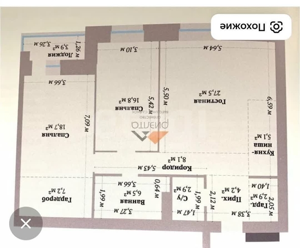 
  Продается 3-комн. квартира 104 м², в ЖК Переулок Бульварный, дом 4. Фото 29.