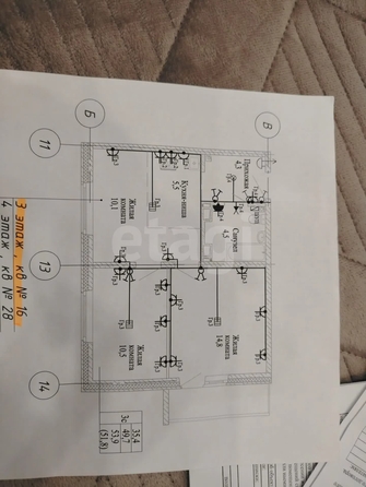 
  Продается 2-комн. квартира 49.6 м², в ЖК Семейный квартал, дом 1. Фото 16.