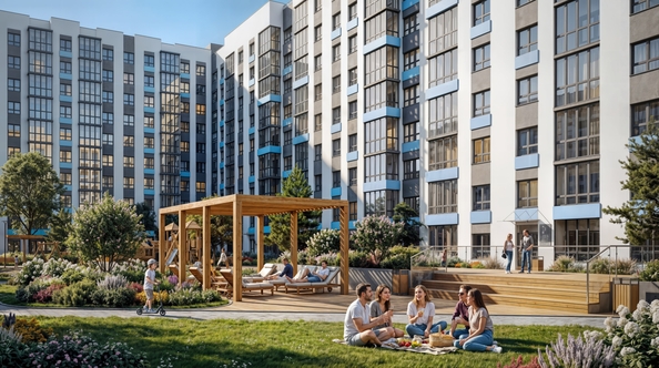 
  Продается 1-комн. квартира 41.5 м², в ЖК Акварельный 4.0. Фото 4.