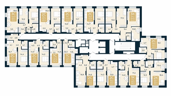 
  Продается 3-комн. квартира 65.2 м², в ЖК Первый на Есенина, дом 3. Фото 1.