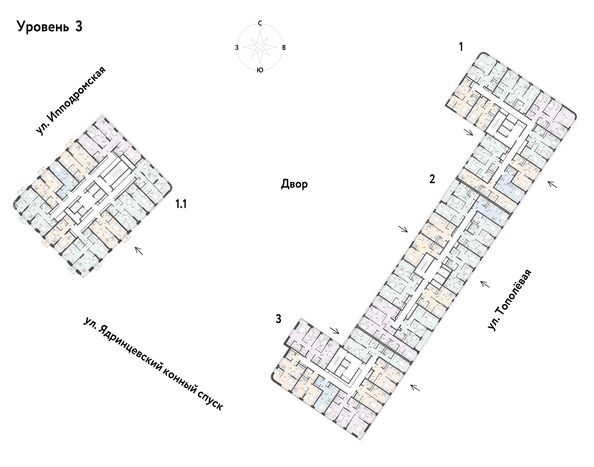 
  Продается 3-комн. квартира 85.44 м², в ЖК Страна.Тополевая, к 1. Фото 1.