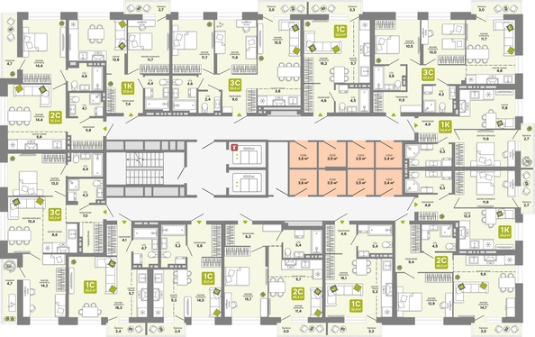 
  Продается 1-комн. квартира 37.9 м², в ЖК Счастливый квартал, дом 3. Фото 1.