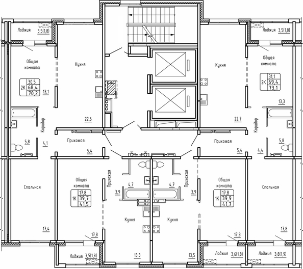 
  Продается 2-комн. квартира 70.2 м², в ЖК Самоцветы, Бирюза дом 1. Фото 1.