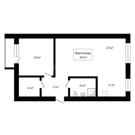 
  Продается 2-комн. квартира 60.4 м². Фото 25.