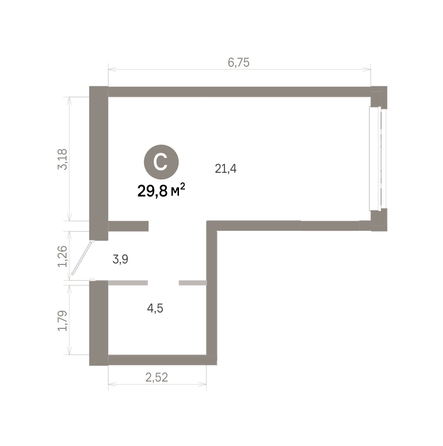 
  Продается студия 29.84 м², в  Квартал Молодость, дом 1. Фото 1.