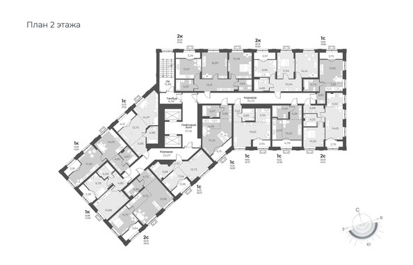 
  Продается 2-комн. квартира 44.21 м², в ЖК Рафинад, дом 1. Фото 1.
