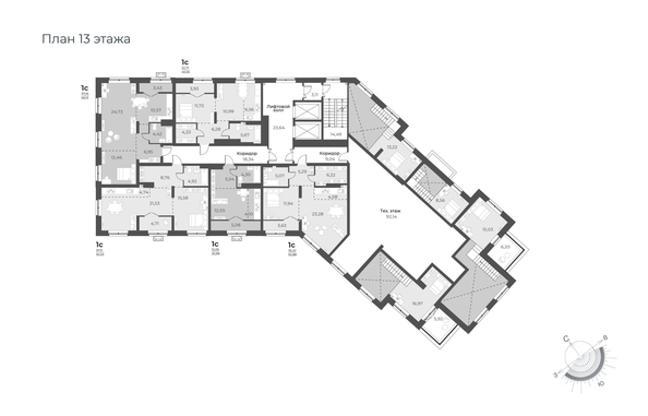 
  Продается студия 59.51 м², в ЖК Рафинад, дом 2. Фото 1.
