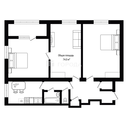 
  Продается 3-комн. квартира 74.2 м². Фото 16.