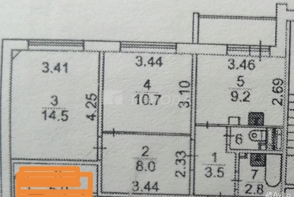 
  Продается 2-комн. квартира 49.9 м², в ЖК Чистая Слобода, дом 41. Фото 9.