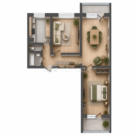 
  Продается 3-комн. квартира 62 м². Фото 27.