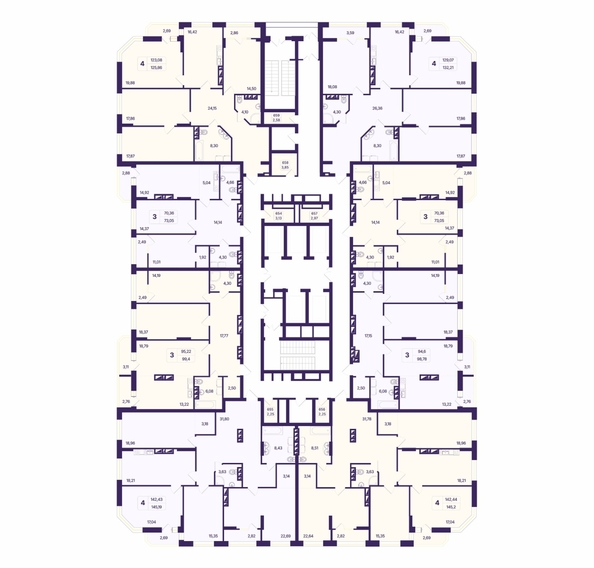 
  Продается 4-комн. квартира 125.86 м², в ЖК Астон. Шесть звёзд, 2. Фото 1.