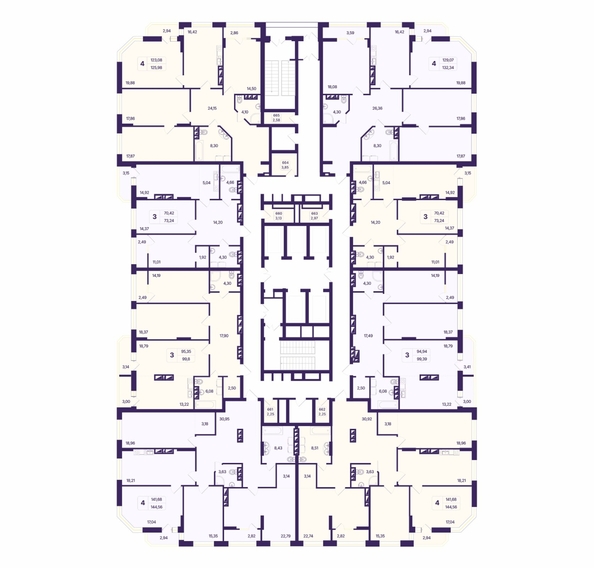
  Продается 4-комн. квартира 144.56 м², в ЖК Астон. Шесть звёзд, 2. Фото 1.