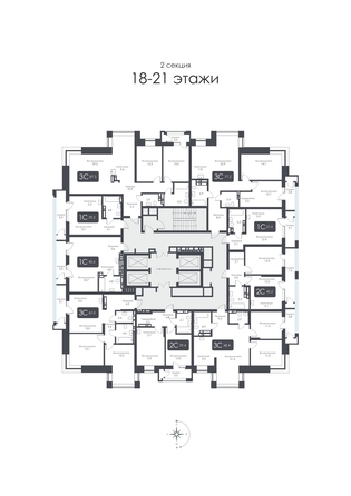 
  Продается 3-комн. квартира 87.3 м², в ЖК СИТИ ТАУЭРС, дом 2. Фото 37.