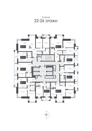 
  Продается студия 40.5 м², в ЖК СИТИ ТАУЭРС, дом 2. Фото 37.