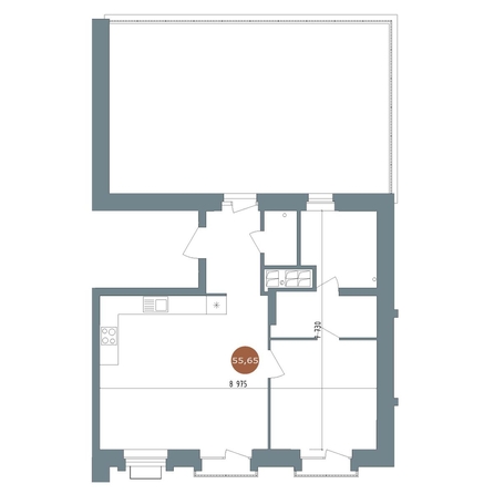 
  Продается 3-комн. квартира 68.9 м², в  19/56 Кварталы Телецентра, 2. Фото 1.