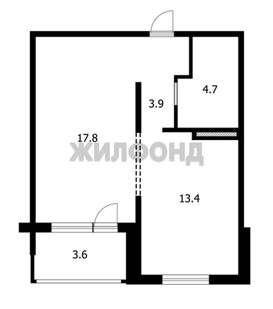 
  Продается 1-комн. квартира 39.4 м², в ЖК Новый горизонт, дом 4. Фото 24.