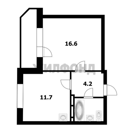 
  Продается 1-комн. квартира 36.3 м². Фото 1.