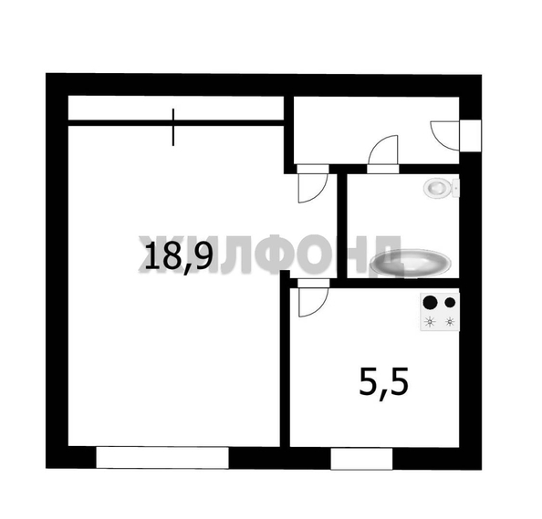 
  Продается 1-комн. квартира 30.5 м². Фото 10.