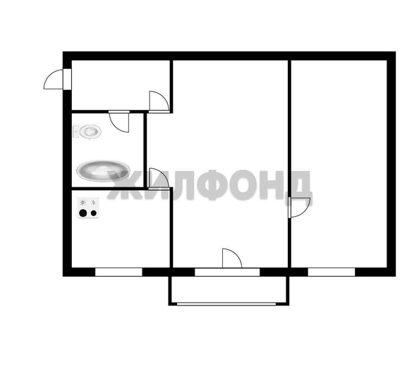 
  Продается 2-комн. квартира 45.1 м². Фото 2.