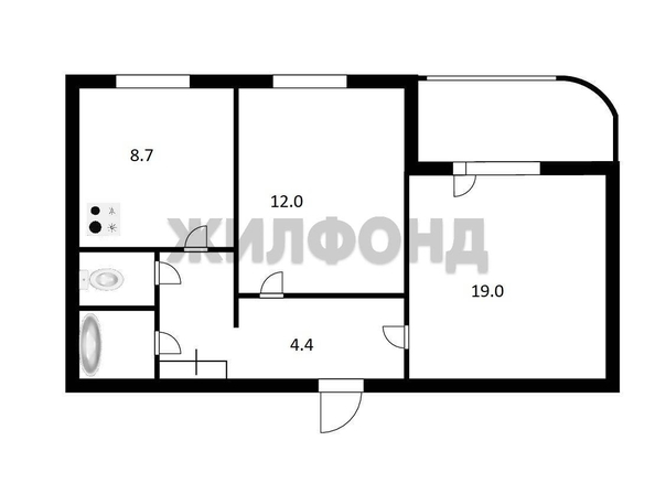 
  Продается 2-комн. квартира 52.7 м². Фото 17.