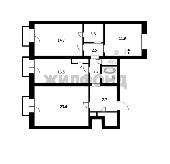 
  Продается 3-комн. квартира 89.8 м². Фото 19.