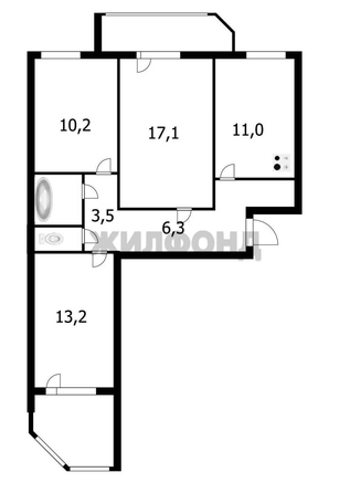 
  Продается 3-комн. квартира 67.2 м². Фото 12.