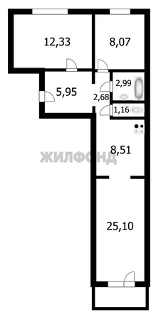 
  Продается 3-комн. квартира 58.2 м². Фото 15.