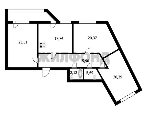 
  Продается 3-комн. квартира 105.7 м², в ЖК Родонит, дом 1. Фото 9.
