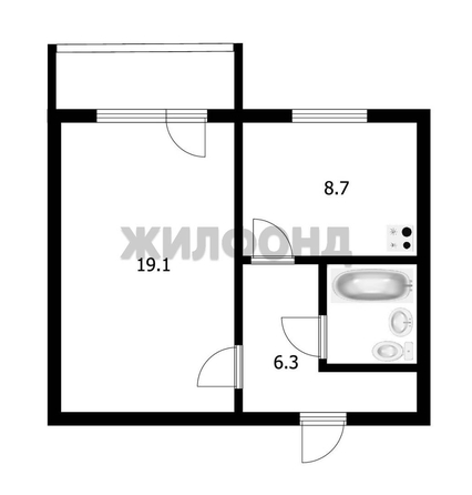 
  Продается 1-комн. квартира 37.5 м². Фото 10.
