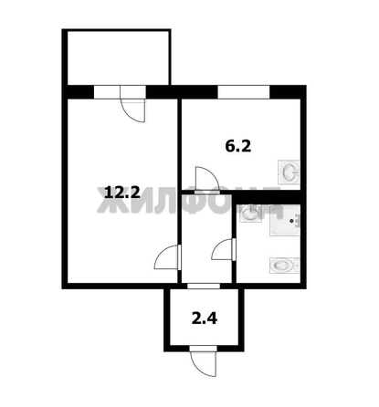 
  Продается 1-комн. квартира 25.8 м². Фото 11.