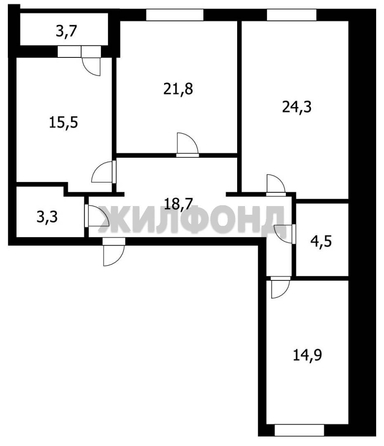 
  Продается 3-комн. квартира 103 м². Фото 52.