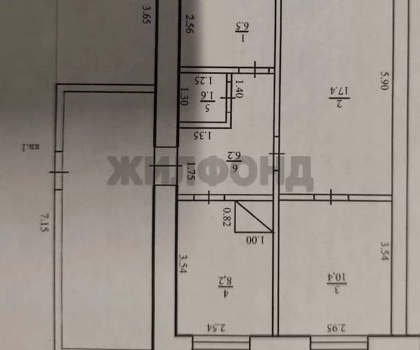 
  Продается 3-комн. квартира 50.3 м². Фото 14.