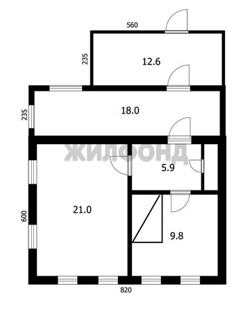 
  Продается дом 68.5 м². Фото 1.