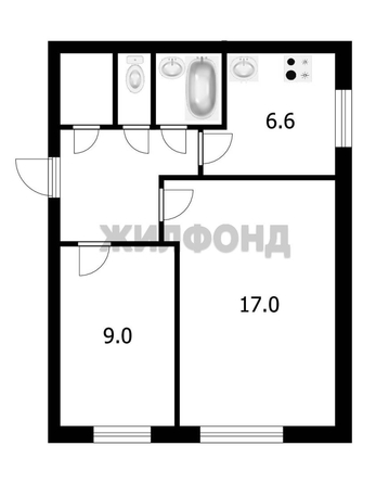 
  Продается 2-комн. квартира 42.2 м². Фото 18.