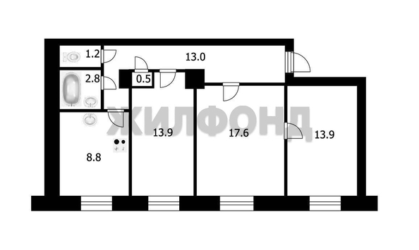 
  Продается 3-комн. квартира 71.8 м². Фото 4.