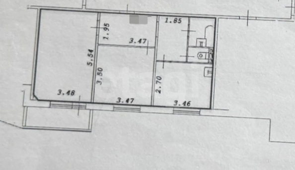 
  Продается 2-комн. квартира 56.2 м². Фото 5.
