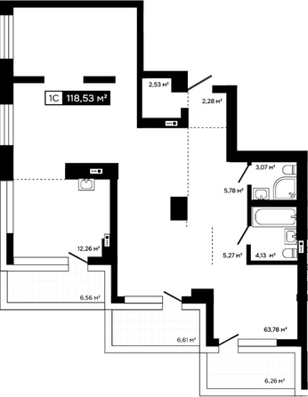 
  Продается студия 99.1 м², в ЖК Платина. Фото 1.