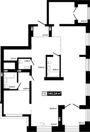 
  Продается студия 128.9 м², в ЖК Платина. Фото 1.