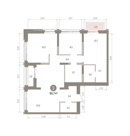 
  Продается 3-комн. квартира 95.7 м², в ЖК Европейский берег, дом 32. Фото 1.