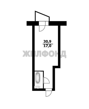 
  Продается студия 33 м². Фото 12.
