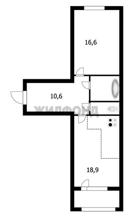 
  Продается 2-комн. квартира 48.7 м². Фото 19.