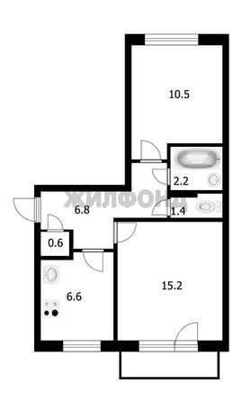 
  Продается 2-комн. квартира 44.2 м². Фото 26.