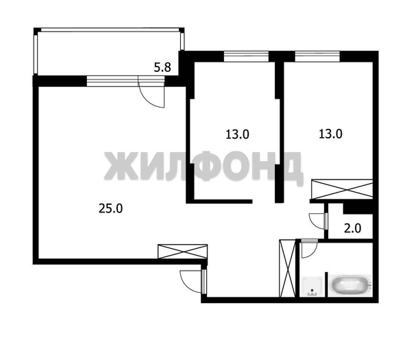
  Продается 3-комн. квартира 69.7 м². Фото 28.
