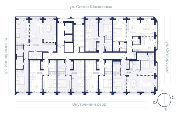 
  Продается 1-комн. квартира 46.95 м², в ЖК Юнити Центр. Фото 2.