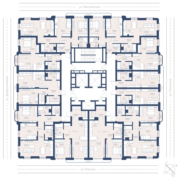 
  Продается студия 25.16 м², в ЖК Виларт, дом 2. Фото 2.