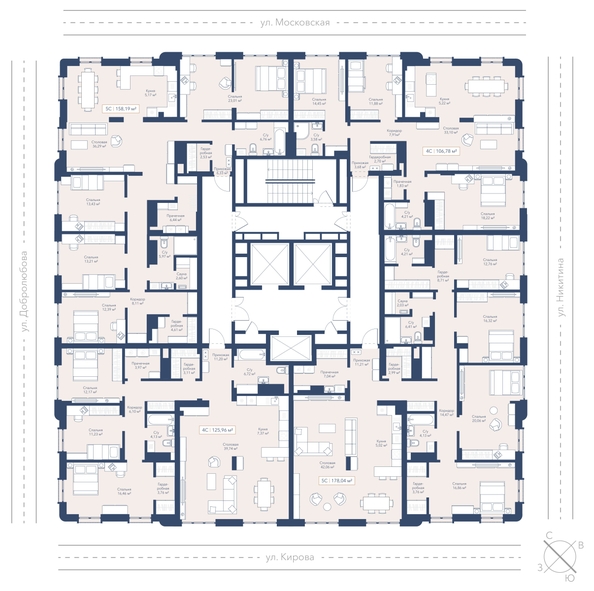 
  Продается 3-комн. квартира 125.96 м², в ЖК Виларт, дом 2. Фото 2.