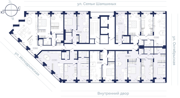 
  Продается 1-комн. квартира 46.69 м², в ЖК Юнити Центр. Фото 2.