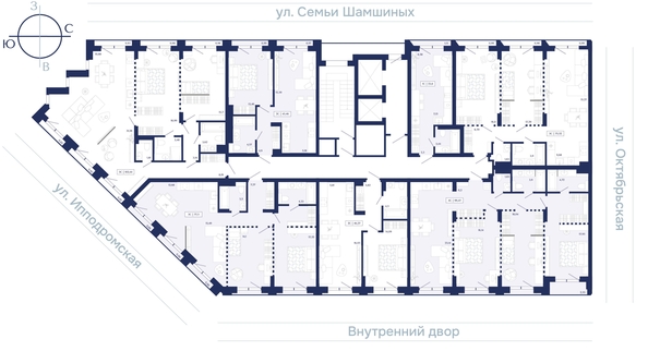
  Продается 2-комн. квартира 102.44 м², в ЖК Юнити Центр. Фото 2.