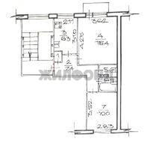 
  Продается 2-комн. квартира 43.3 м². Фото 11.