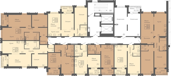 
  Продается 3-комн. квартира 59.3 м², в ЖК Гильдия. Фото 1.